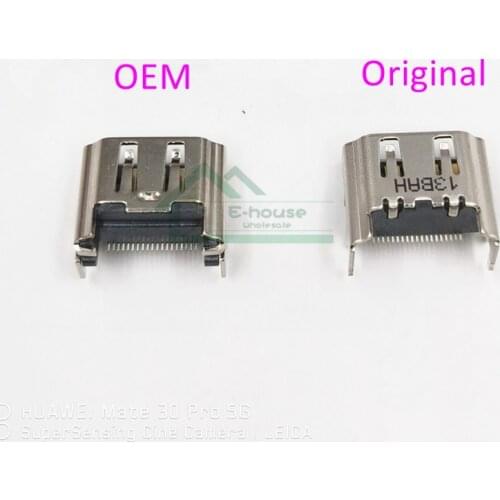 100pcs for Play Station 4 PS4 HDMI-compatible Port HDMI-compatible Socket Interface Connector for PS 4 1000 1100