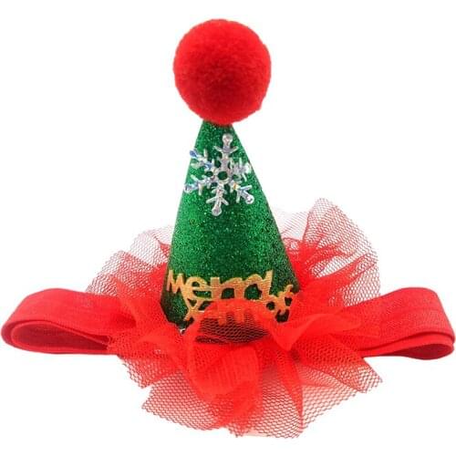 Pet Dog Cat Christmas Hat Adjustable Cap Headwear Dog Costume Christmas Dog Cat Hat Pet Head Supplies Accessories