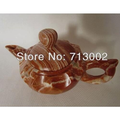 HANDWORK CARVING NATURE WEIN JADE TEAPOT WINE POT