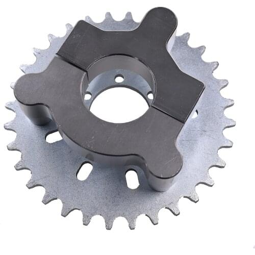 Silver CNC Adapter 32T Sprocket Fit 49cc 50cc 66cc 80cc Motorized Bike