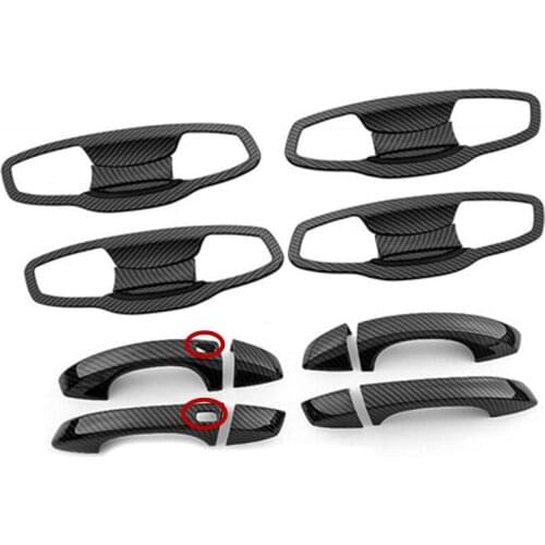 Car Styling ABS Door Handle Bowl Door handle Protective covering Cover Trim for Skoda Octavia A7 2015-2019