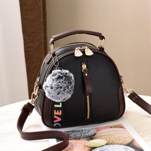 New 2021 small square handbag, Pearl Hair Ball, Womens Bag, Mini Bag, Fashion Chain, Shoulder Bag.solid crossbody
