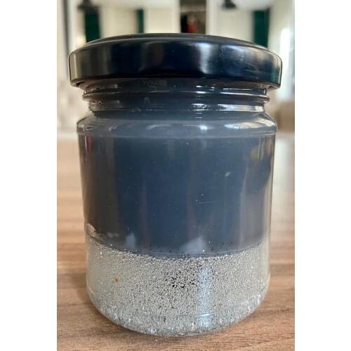 Chocolate Scented and Gray Design Jar Candle with Lid