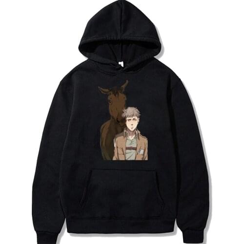 Attack on Titan Funny Cartoon Harajuku Hoodies Winter Warm Hoodie Unisex Oversized Shingeki No Kyojin Sweatshirt Male Streetwear
