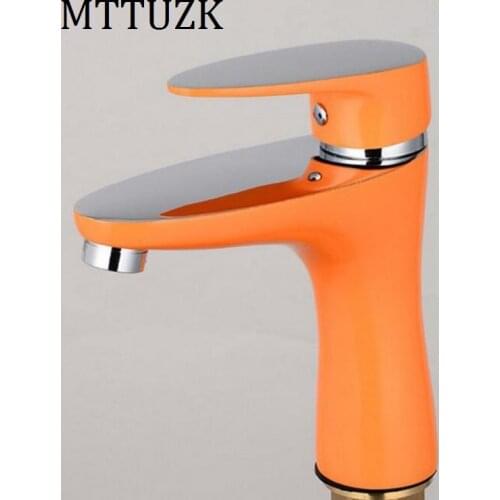 Vidric Brass Baking finish bathroom basin Faucet basin mixer fashion faucet Paint basin faucet sink tap colorful faucet