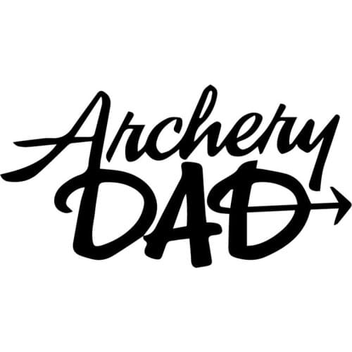 17.5X9CM Archery Dad Interesting Words Window Bumper Decoration Car Sticker