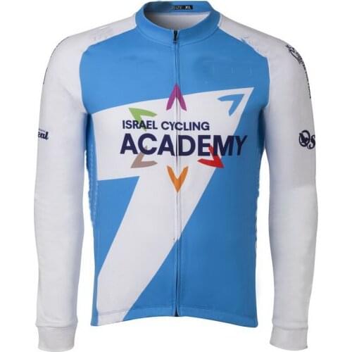 Winter Thermal Fleece Cycling Jerseys Autumn Winter Warm 2019 Israel Cycling Academy Long Sleeve Men Bike Wear Cycling Clothing