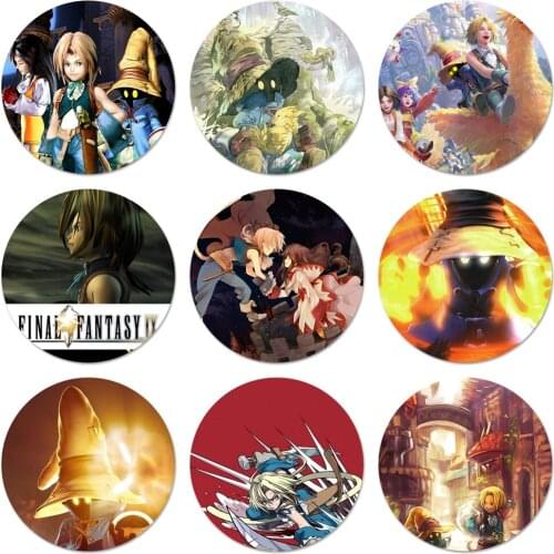 58mm Game Final Fantasy Ix Icons Pins Badge Decoration Brooches Metal Badges For Backpack Decoration