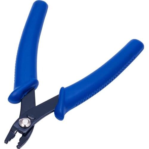 1pcs Steel Wire Cutter Plier Micro Tube Beads Crimper Crimping Pliers Jewelry Making Tools 130x65x10.5mm