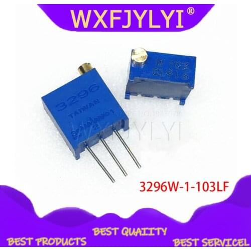10pcs 3296W-1-103LF 3296W 10K ohm 103 3296W-1-103 3296W-103 W103 Trimpot Trimmer Potentiometer