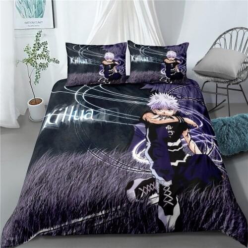 3D Printed HUNTER X HUNTER Comforter Cover 2/3 Pcs Set Super Soft Microfiber Duvet Cover Set Single Double Full Size Bedding