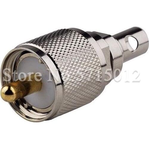 2Pcs UHF Male Head Plug RF Coaxial Feeder Connector SL16-J3 Adaptor For Connect RG58 RG142 RG400 Cable