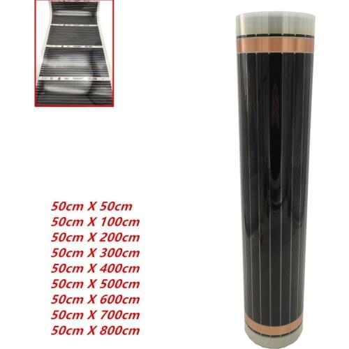 220V 50cm Width Healthy Floor Heating Infrared Underfloor Heating Carbon Film Heater