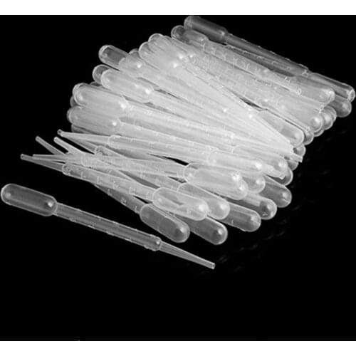 50Pcs Durable Airbrush 3ml Disposable Plastic Eye Dropper Transfer Graduated Pipettes Kitchen Accessories Supplies Products
