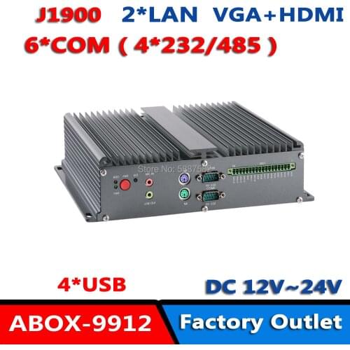 ABOX-9912 J1900 Celeron CPU Embedded Fanless Mini Box PC for Digital Signage