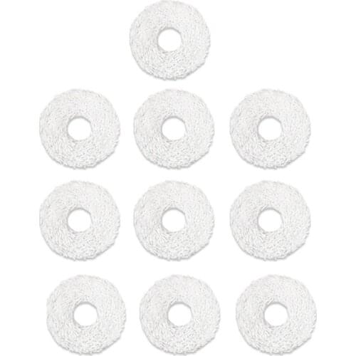 EAS-10Pcs for Ecovacs Deebot N9+ Robot Vacuum Cleaner Steam Mop Cloth Mopping Machine Replacement Accessories Parts