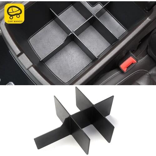 CarMango Car Accessories Door Center Armrest Storage Box Organizer Case Holder Mount for Volkswagen Atlas Teramont 2017-2019