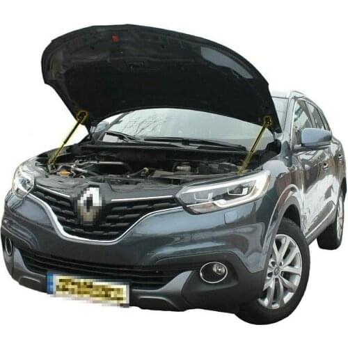 For Renault Kadjar 2015- Front Bonnet Hood Modify Gas Struts Carbon Fiber Spring Damper Lift Support Absorber