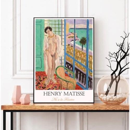 Henry Matisse- Nu a la fenetre- Exhibition poster Home Decor Canvas Print Painting Artwork