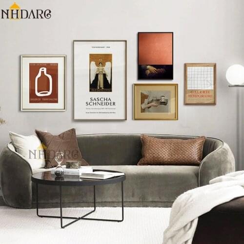 NHDARC Renaissance Retro Milk Brown Style Giclee Print Canvas Painting Poster Wall Art Pictures for Living Room Home Decor