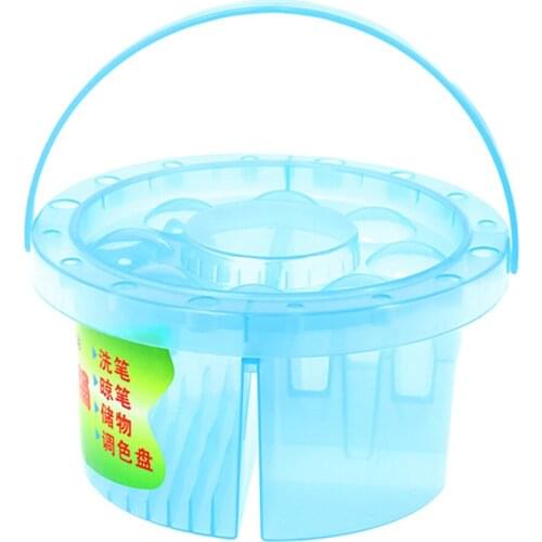 Art Supply Brush Washer, Cleaner, Holder, 9Well , Dry Artist Paint Brushes