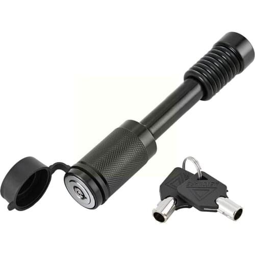 Trailer Hitch Lock Pin Kit, Black Receiver Lock, Spring Rubber Clip, Ring, Anti-click Q3Q3