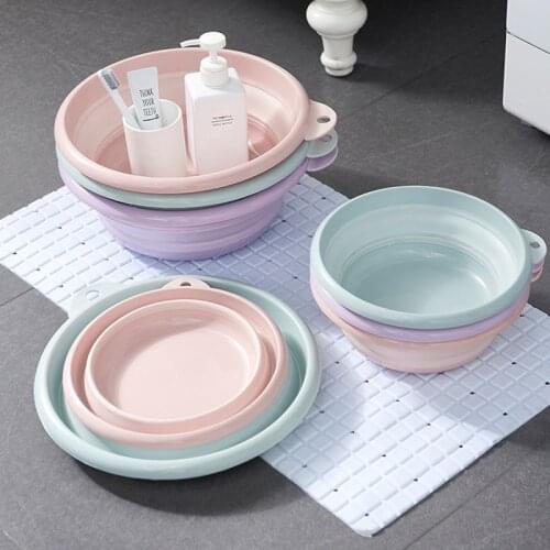Multi-purpose Folding Basin Portable Wash Basin Collapsible Portable Bucket for Car Wash Outdoor Kitchen Travel Folding Basins