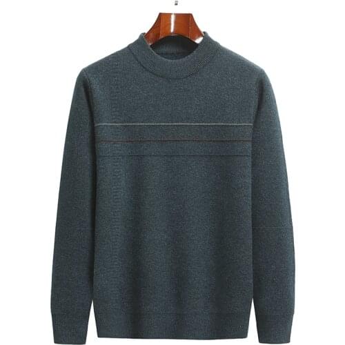 UCAK Brand Classic Casual Sweaters Men Clothing O-Neck Striped Streetwear Sweater Pull Homme Autumn Winter Thick Pullover U1274