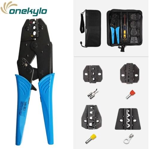 Crimping tools pliers set for /tubular/tube/insulated /non-insulated terminals HS-30J 4 jaw kit electrical pressing pliers