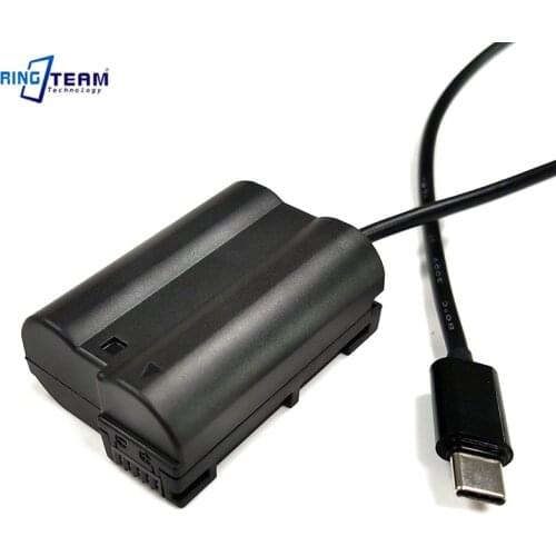 Newest QC3.0 Qualcomm Quick Charger to EN-EL15 EP-5B DC Coupler for NIKON Cameras Z7 Z6 D850 D810 D800E D750 D610 D600