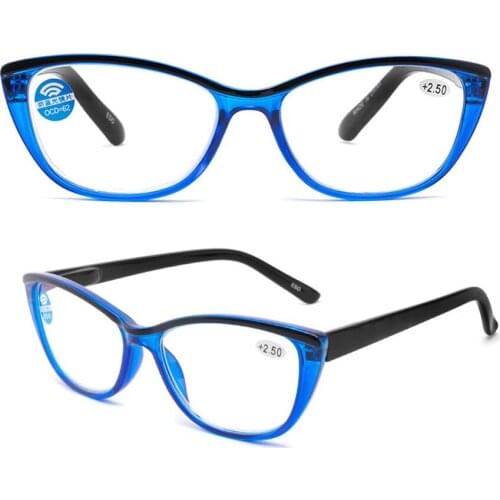 Retro Reading Glasses high quality Violet Cats Eyes Frame Optical Eyeglasses for Ladie Women Ultralight+1+1.5 +2 +2.5+3 +3.5 +4
