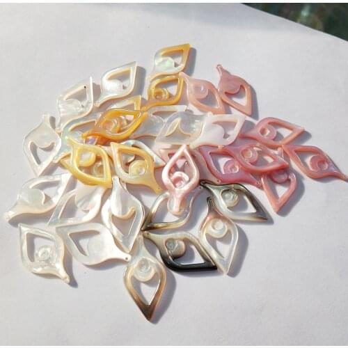 High Quality Natural Shell Charms Pendants For Jewelry Making DIY Necklaces Bracelet Accessories Size 15x30mm