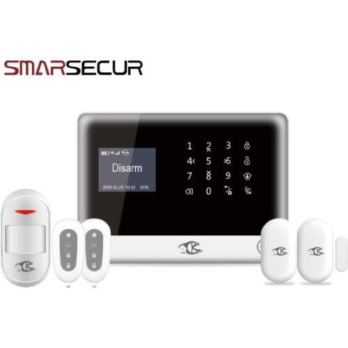 WIFI/GSM/SMS Burglar Alarm System 2G Network Home Security Alarm Sensor