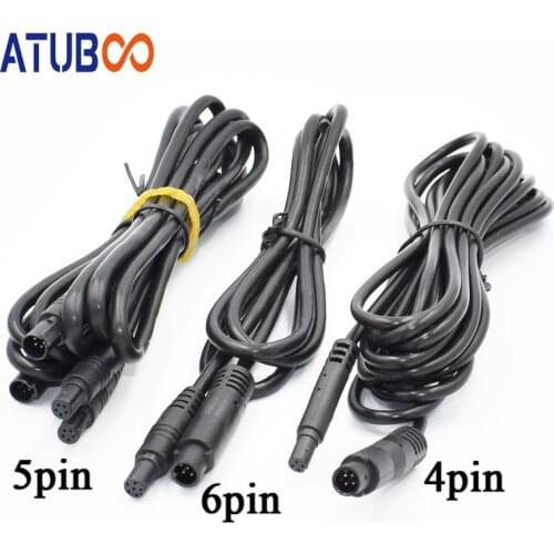 High Quality 4pin 5pin 6pin 8pin Car DVR Camera Extension Cables HD Monitor Vehicle Rear View Camera Wire Male to Femal Cord