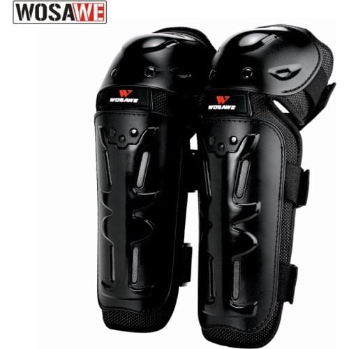 WOSAWE Adult Motorcycle Elbow Pads Hard PE Shell Motocross Racing Off-Road Protective Gear Protector Guards with Breathable Hole