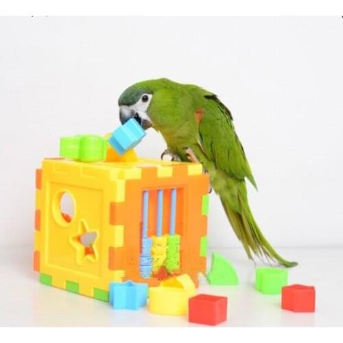 Pet Birds Parrot Toy Bird Product Supplies Puzzle Toy For Budgie Parakeet Cockatiel Parrot Educational Accessories D415