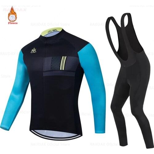 Raudax 2021 Winter Warm Cycling Clothing Pro Team Cycling Jackets Thermal Fleece Bicycle Cycling Warm MTB Bike Clothing Jacke