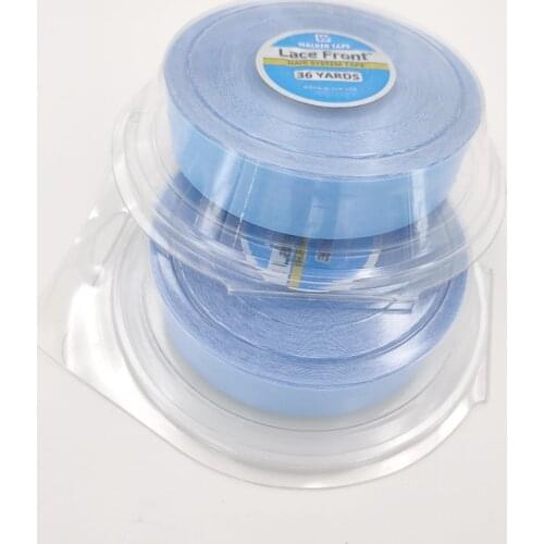 1Roll 36 Yards 2.54CM Blue lace front wig tape toupee adhesive tape hair system tape For Tape Hair/Skin Weft /Lace Wigs/Toupee