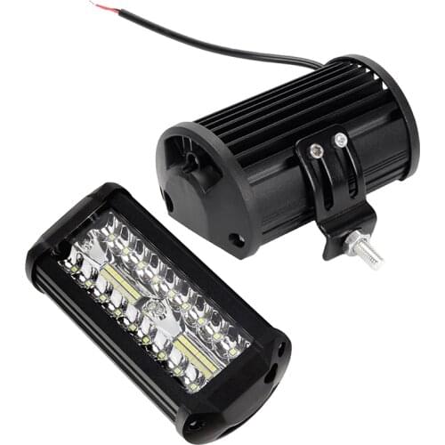 1PC Car LED Light Bar Waterproof 7 Inch 120W 40LEDs Spot Flood Combo Beam Lamp
