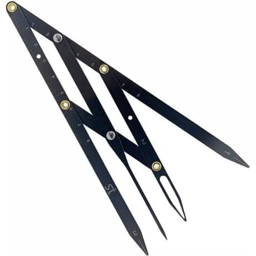 1pcs Professional Eyebrow Golden Ratio Ruler Stainless Steel Eyebrow Stencil Brow Measuring Tool Microblading Accessories Supply