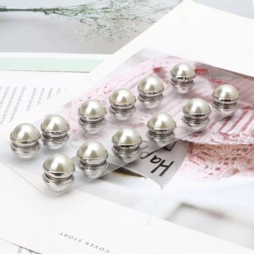 12Pcs Magnetic Hemisphere Hijab Pins Abaya Clasp Brooch Fashion Shawl Scarf Pins