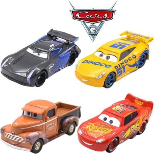 18 Styles Disney Pixar Cars 3 Lightning McQueen Jackson Storm 1:55 Scale Diecast Metal Alloy Modle Cute Toys For Children Gift