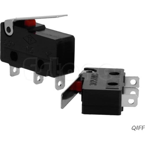2 Pcs 3A AC C+NO+NC Micro Sensor Limit Switch Roller Arm Lever Subminiature Mar28