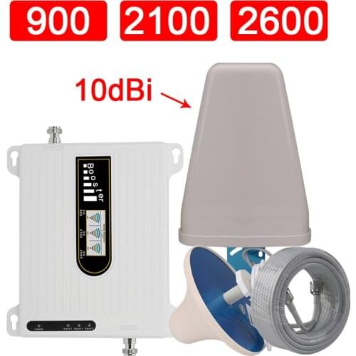 4G Cellular Repeater Cell Phone Signal Booster Gsm Repeater 2g 3g 4g Cellular Signal Amplifier GSM 900 WCDMA 2100 LTE 2600