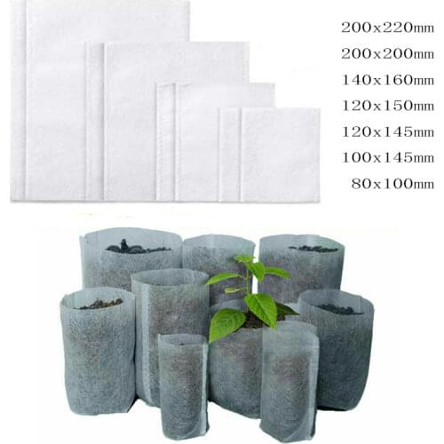 Biodegradable Nursery Bags Plant Grow Bag Pouch Seedling Pots Non-Woven