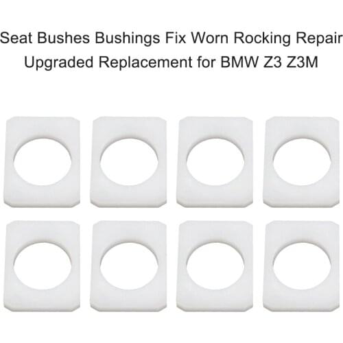 8 Pcs Seat Bushings Rubber Fix Worn Rocking Repair Upgraded Stop Excess Movement Car Seat Accessories Replacement for BMW Z3 Z3M