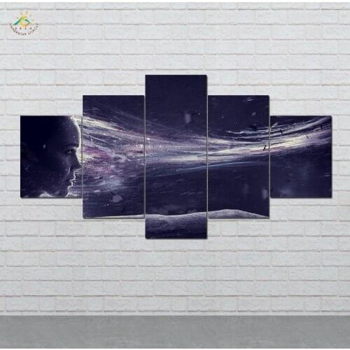 Abstract Wing Girl Wall Art HD Prints Canvas Art Painting Modular Picture And Vintag Poster Canvas Painting Home Decor 5 PIECES