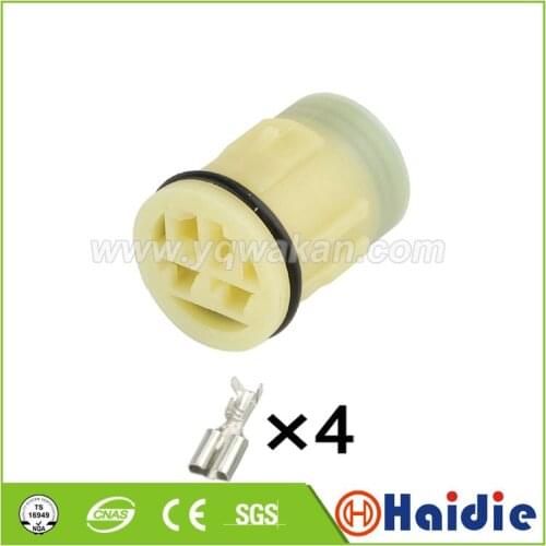 Free shipping 2sets 4pin auto wire plastic husing plug sealed cable waterproof connector