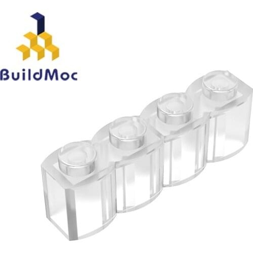 BuildMOC Assembles Particles 30137 Brick Modified 1 x 4 For Building Blocks Parts DIY electric Education