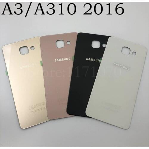 Samsung Galaxy A3 A310 A310F A5 A510 A510F A7 A710 Back Cover Battery Case 3D Glass Rear Housing Cover For Samsung A3 A5 A7 2016